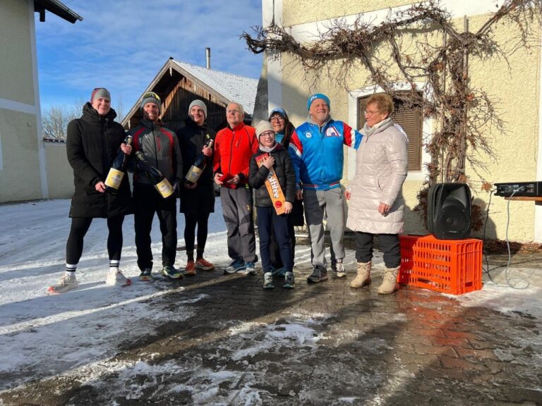 Gewinner des Poschmühlner Silvesterlaufs für die Kinderkrebshilfe der Landkreise TS und BGL